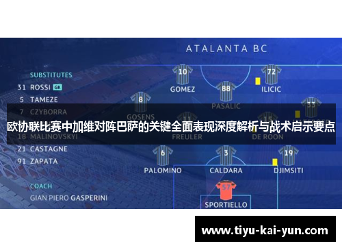欧协联比赛中加维对阵巴萨的关键全面表现深度解析与战术启示要点
